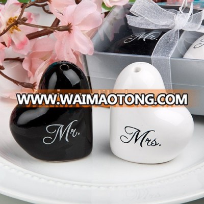 Wedding Gift Ceramic Mr and Mrs Salt and Pepper Shakers