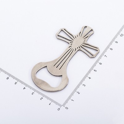 Wedding Favors Silver Cross Bottle Opener