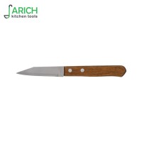 (JYKS-PK251xsj)Wholesale stainless steel Fruit Knife with wooden handle