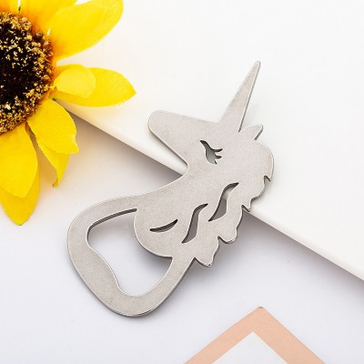 Wedding Favors Silver Unicorn Bottle Opener