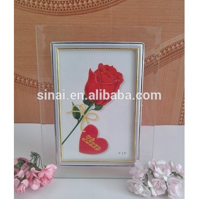 Beautiful Decoration Gift / Wedding Decoration Glass Photo Frame