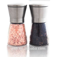 Adjustable salt and pepper grinder set stainless steel ceramic grinder 160ml