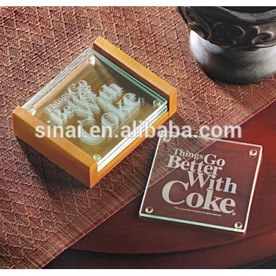 Wholesale Price Coster Wedding Table Decoration / Glass Coaster