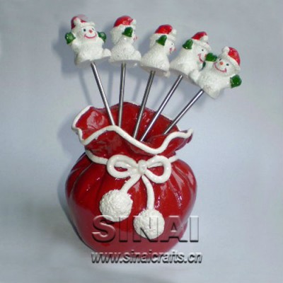 Beautiful Blessing Christmas Gift / Christmas Fruit Fork