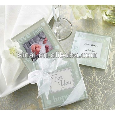 Wedding Photo Frame / Factory Price Glass Coaster