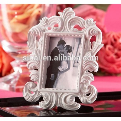 White Baroque- Elegant Place Card Holder/Photo Frame