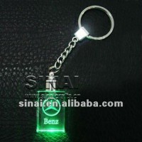 Wedding Gift 3D Laser LED Crystal KeyChain