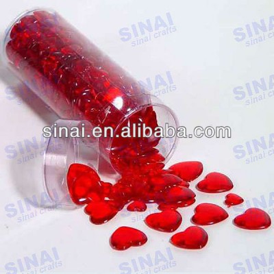 Heart Crystal Diamond Confetti / Wedding Decoration / Flat Back Acrylic Diamond